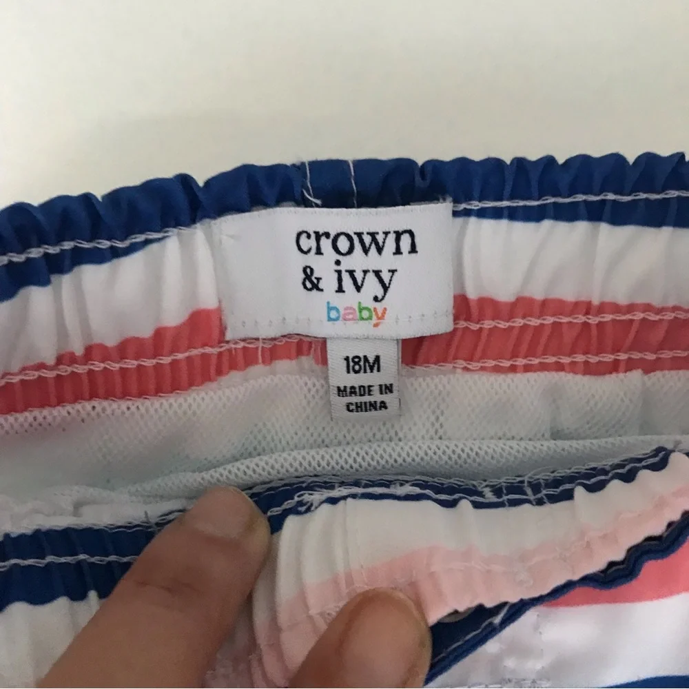 Crown & Ivy Baby Boys Swim Set